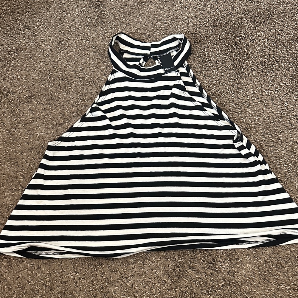 Swell Black and White Striped Top